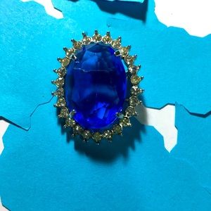 Blue brooch